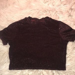 Sparkly crop top